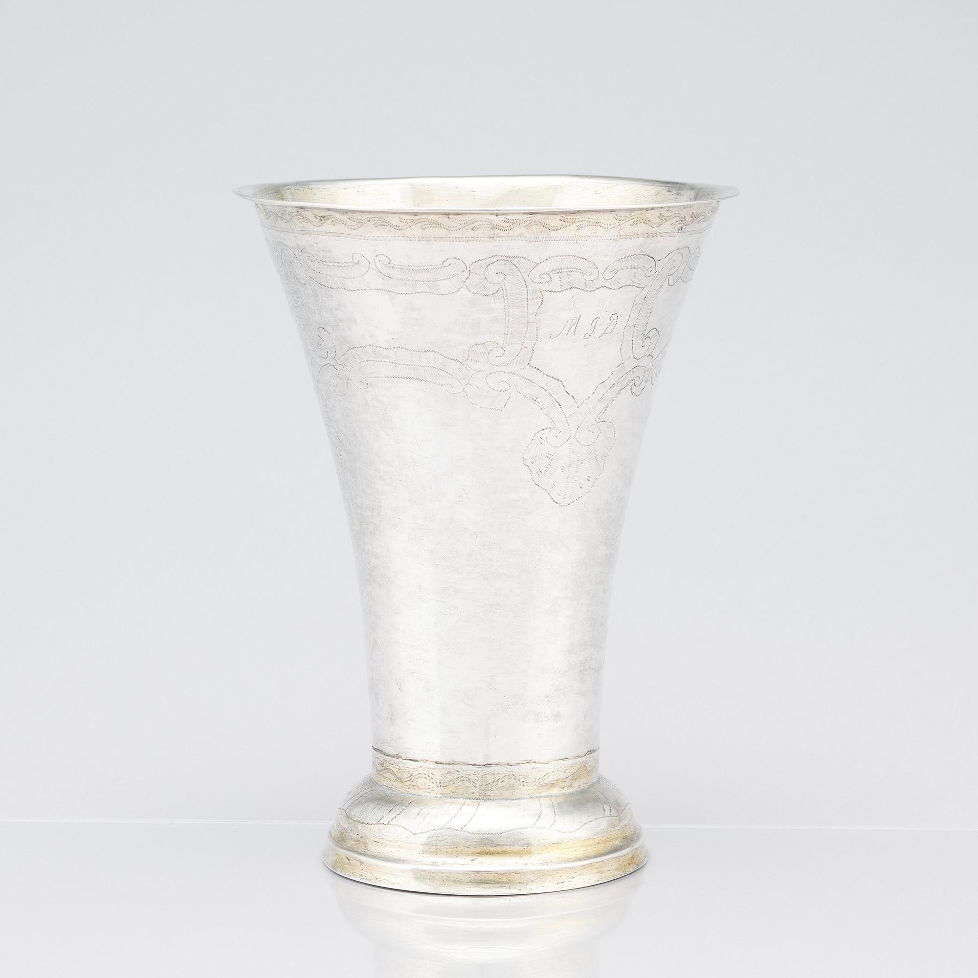 Johan Leffler, bägare, silver, Falun 1809.