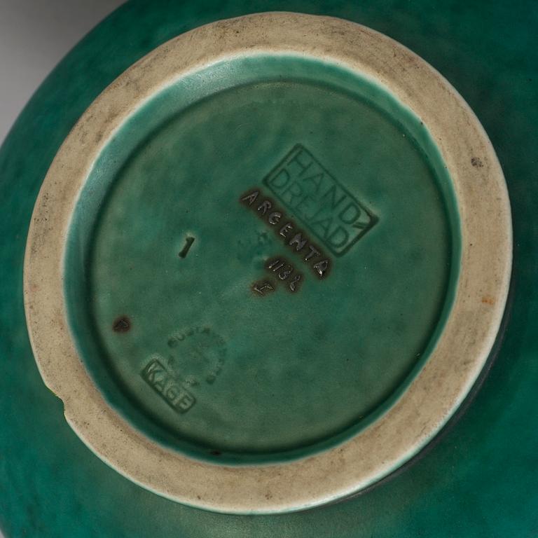 WILHELM KÅGE, stengods, "Argenta", Gustavsberg,