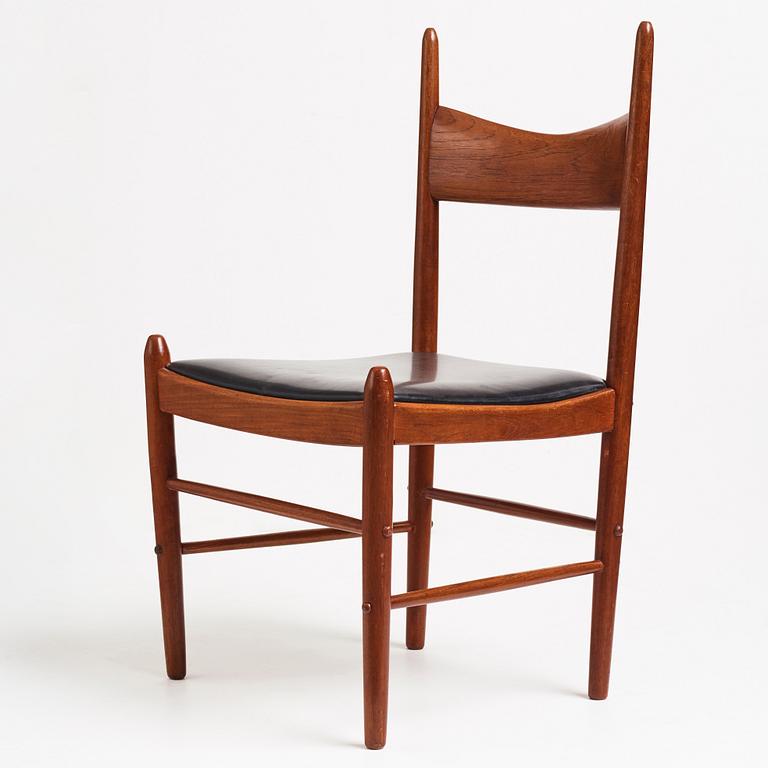 H. Vestervig Eriksen, stolar, 4 st, Brøderna Tromborg, Danmark 1950-tal.