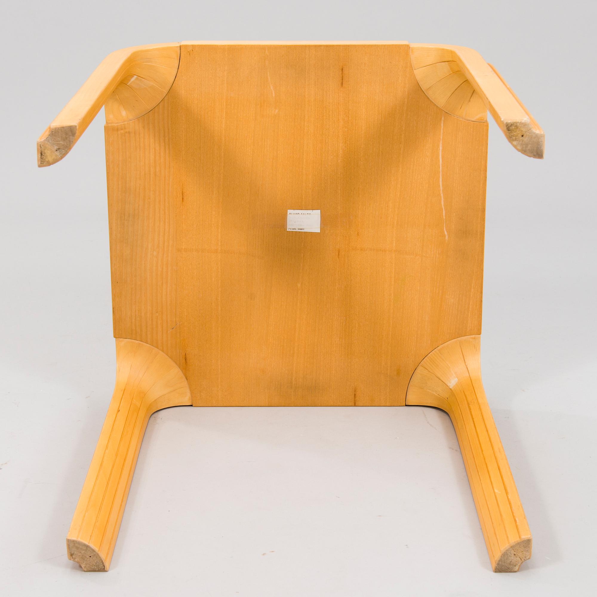 ALVAR AALTO Late 20th Century X601 Stool for Artek.