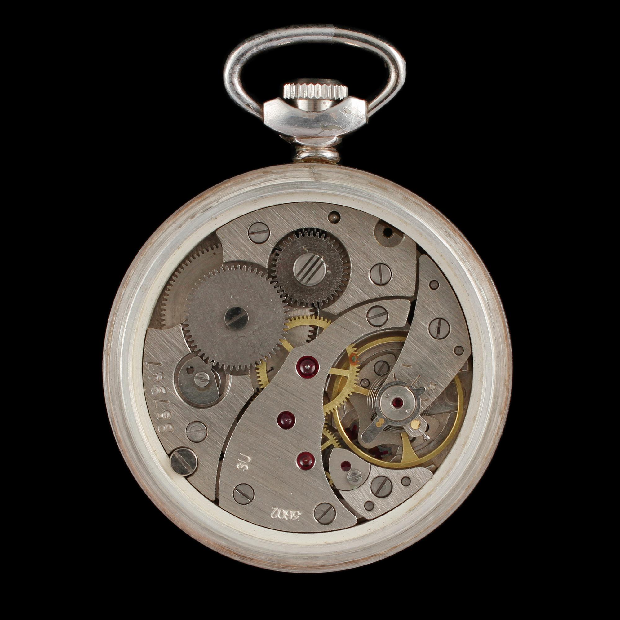 FICKUR, glas/metall, erotiskt motiv, 1900-talet mitt.