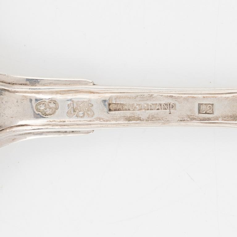 A set of  Silver Spoons, including Andreas Isberg, Skänninge 1814 (8 pieces).
