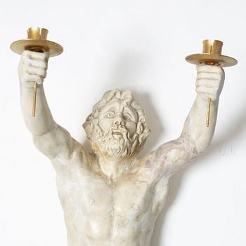 Wall candle holder, 20th century.