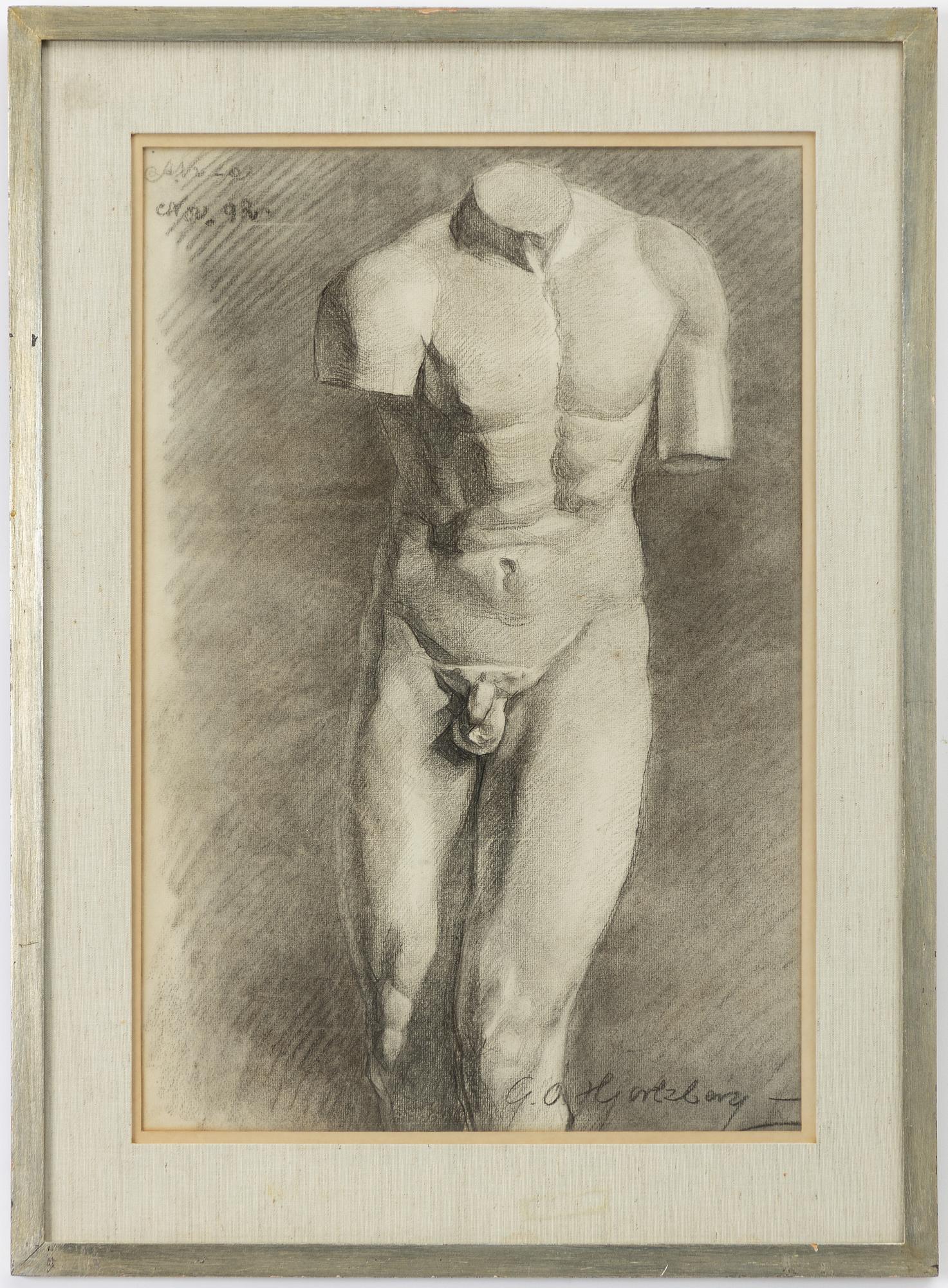 Olle Hjortzberg, Pencil study.