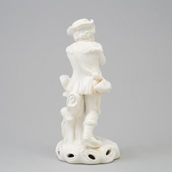 FIGURIN, porslin. med Derby-liknande märke. England, tidigt 1900-tal.