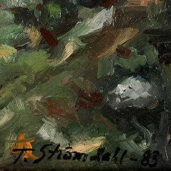 THOMAS STRÖMDAHL, olja på duk, sign o dat -83.