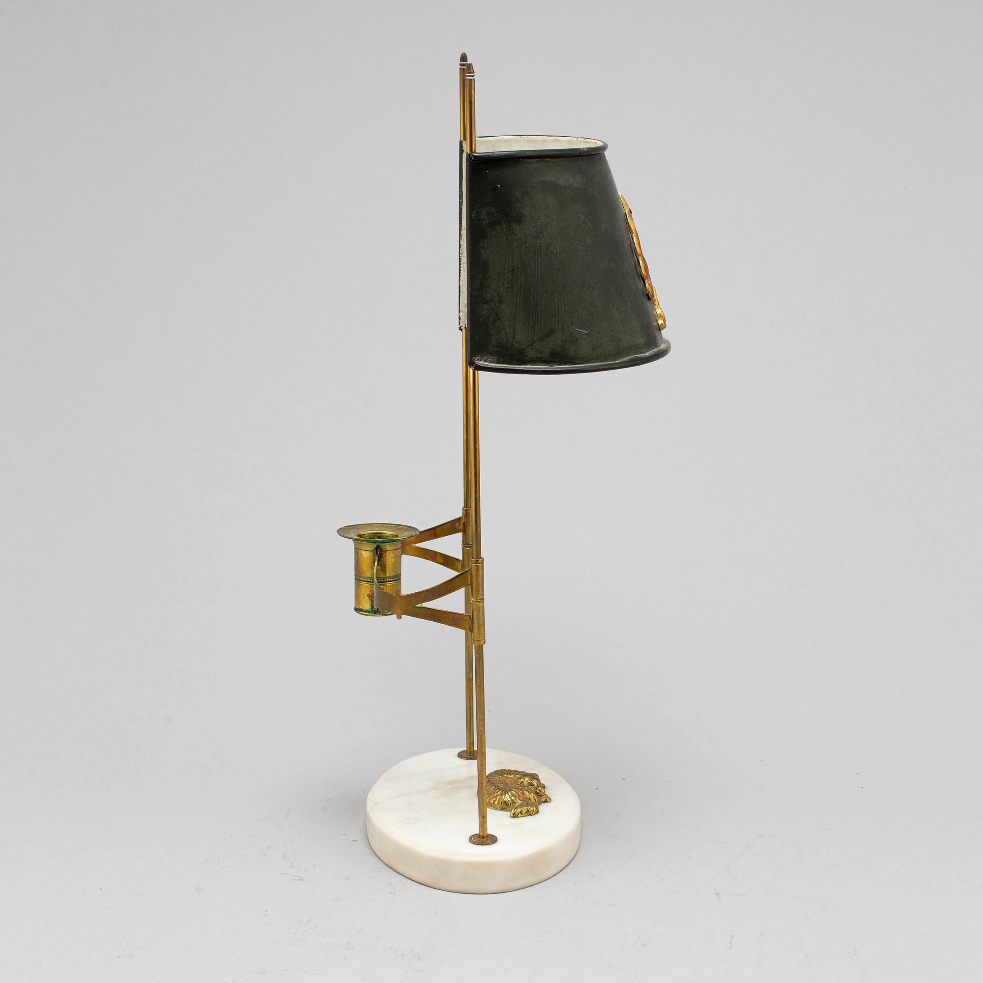 A late Gustavian-style table lamp, beginning of the 20th century.