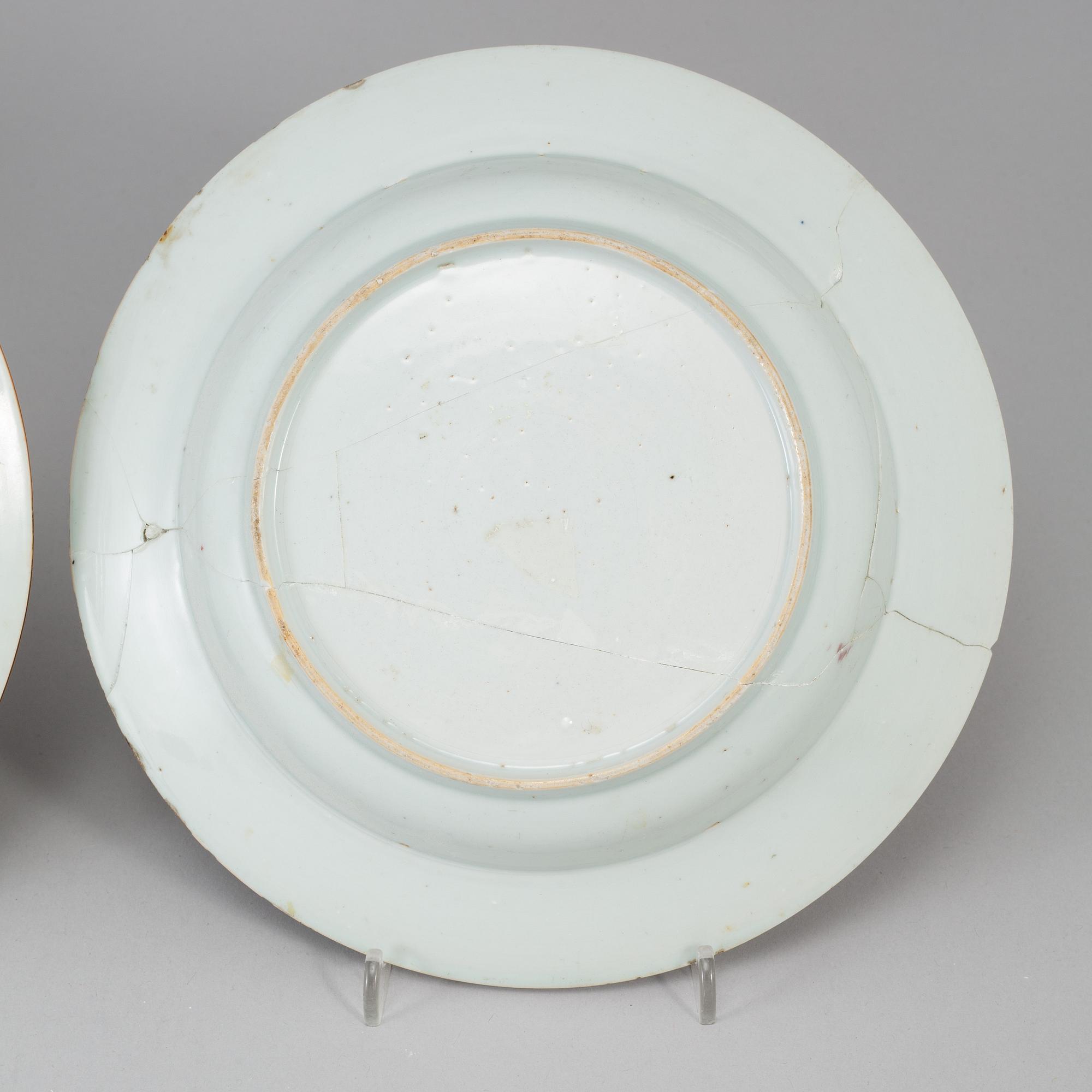 PARTI, porslin, åtta delar, kompaniporslin. Qingdynastin, Qianlong.