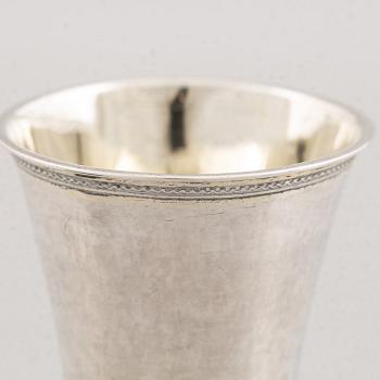 A miniature silver beaker, mark of Mattias Grahl, Gothenburg, possibly 1740.