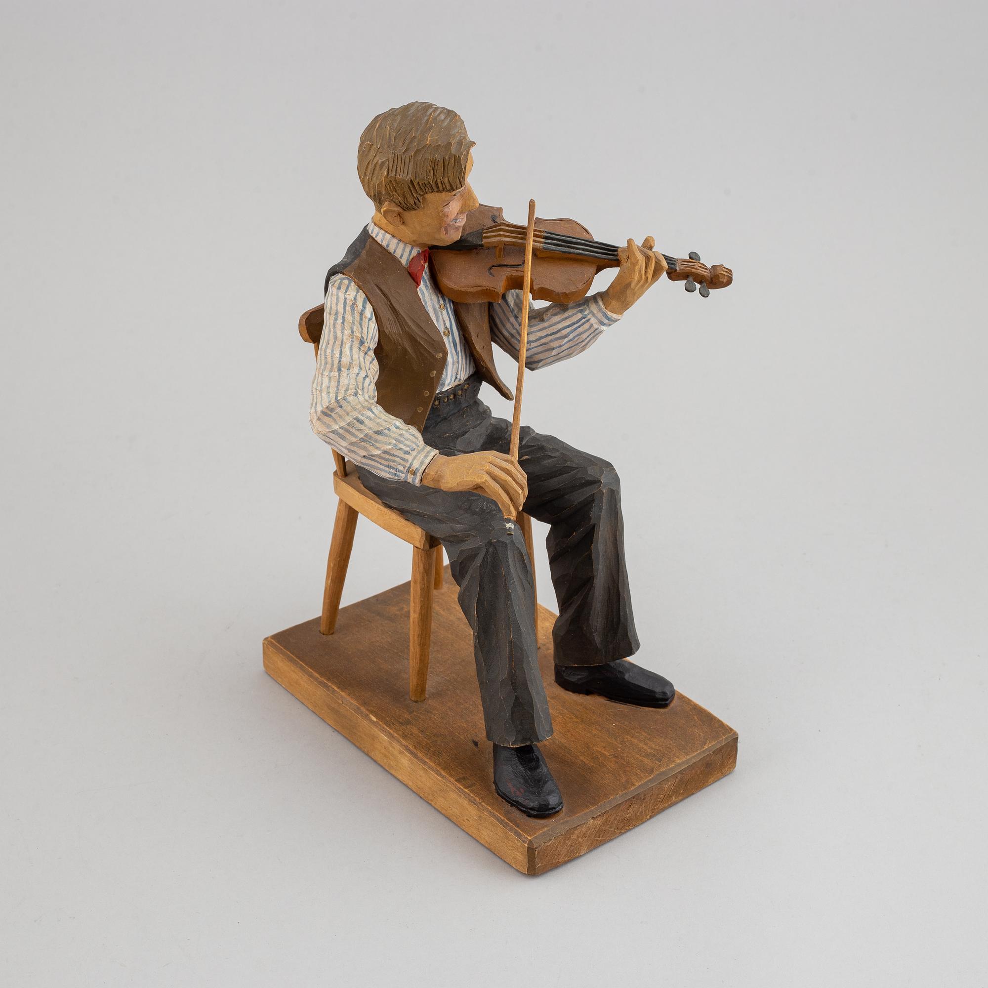 HERMAN ROSELL, sculpture, wood, signed and dated 1945.