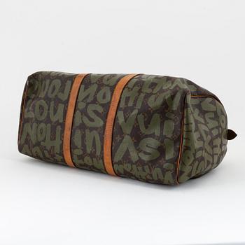Louis Vuitton x Stephen Sprouse, "Keepall 50, Graffiti Collection", Limited Edition 2001.