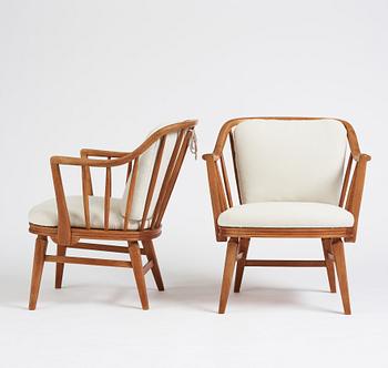 John Kärnhagen, karmstolar 1 par, Swedish Modern, 1930-40-tal.