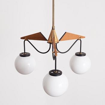 Ceiling lamp, Italy, second half of the 20th century.