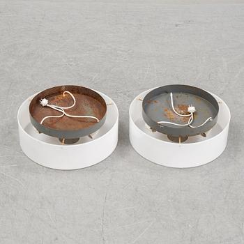 Uno & Östen Kristiansson, a pair of ceiling lights, second half of the 20th century.