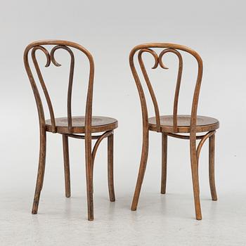 Chairs, 6 pcs, Café model, early 20th century.