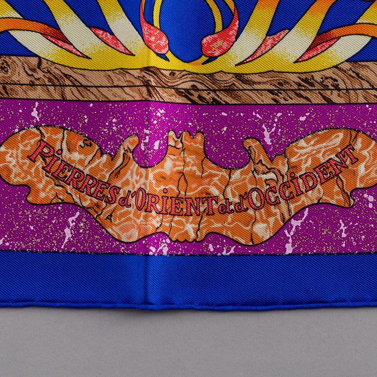 HERMÈS, scarf, "Pierres d'Orient et d'Occident".