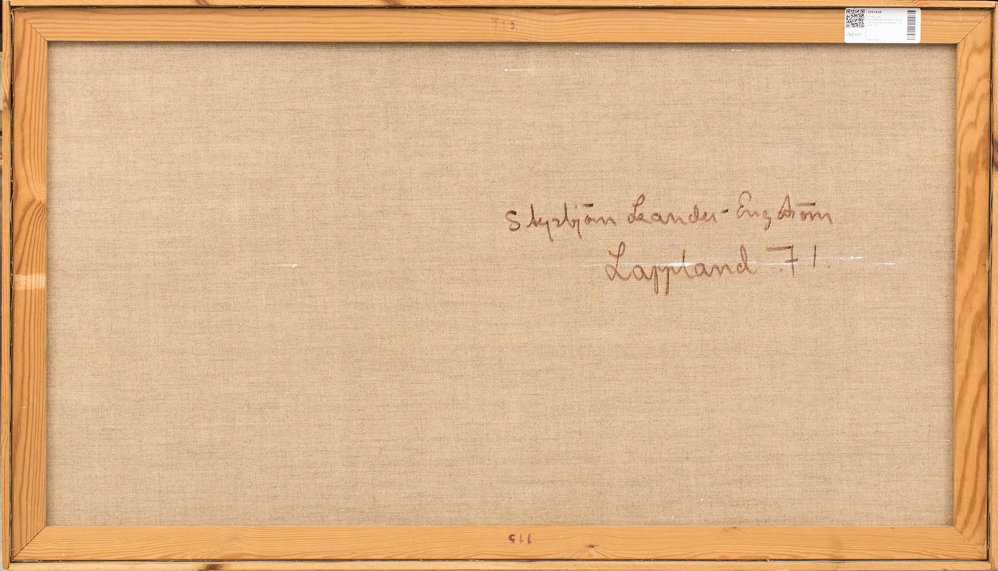 STYRBJÖRN LEANDER-ENGSTRÖM, signed painting.