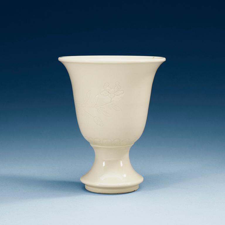 BÄGARE, blanc de chine, Qing dynastin, Kangxi (1662-1722).