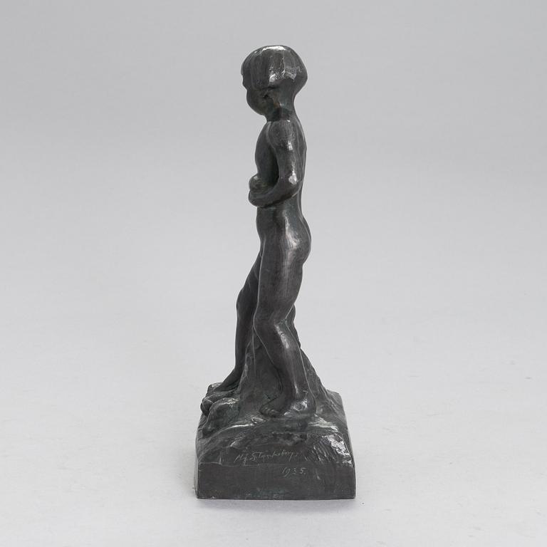 Hjalmar Stenholm, a bronze sculpture, signed and dated 1935.
