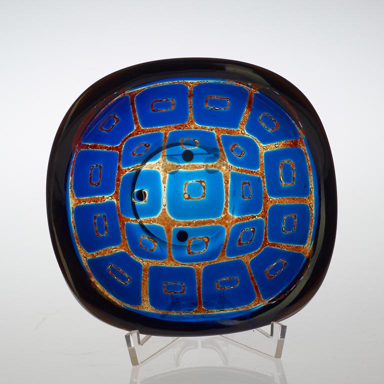 A Sven Palmqvist Ravenna glass bowl, Orrefors 1969.