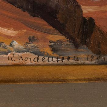 RAGNHILD NORDENSTEN, olja på papp-pannå, signerad och daterad 1925.