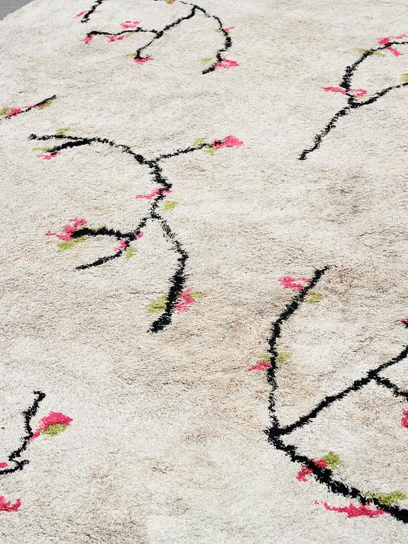 Jonas Bohlin, A carpet, "Vårtecken 1", hand tufted, ca 441 x 281 cm, Kasthall.