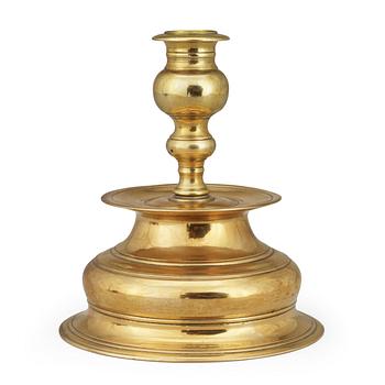 664. A Swedish Baroque candlestick, circa 1700.