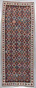 KELIM, old, sannolikt Veramin, ca 375x172 cm.