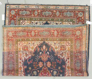 A semi-antique rug from Tabriz 200 x 133.