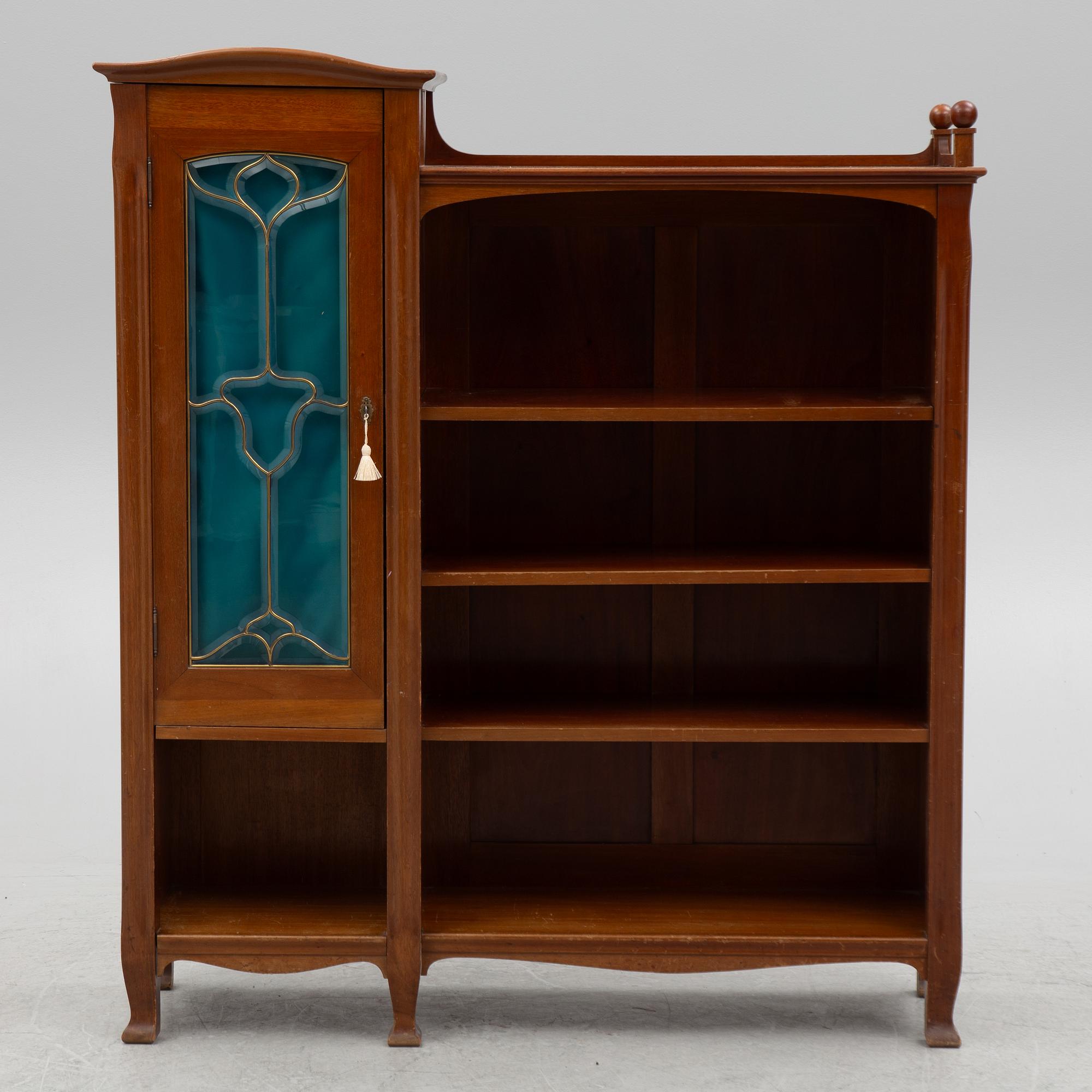 Bookcase, Art Nouveau, early 20th century.