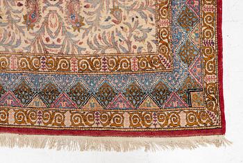 Carpet, Quom, approx. 285 x 220 cm.