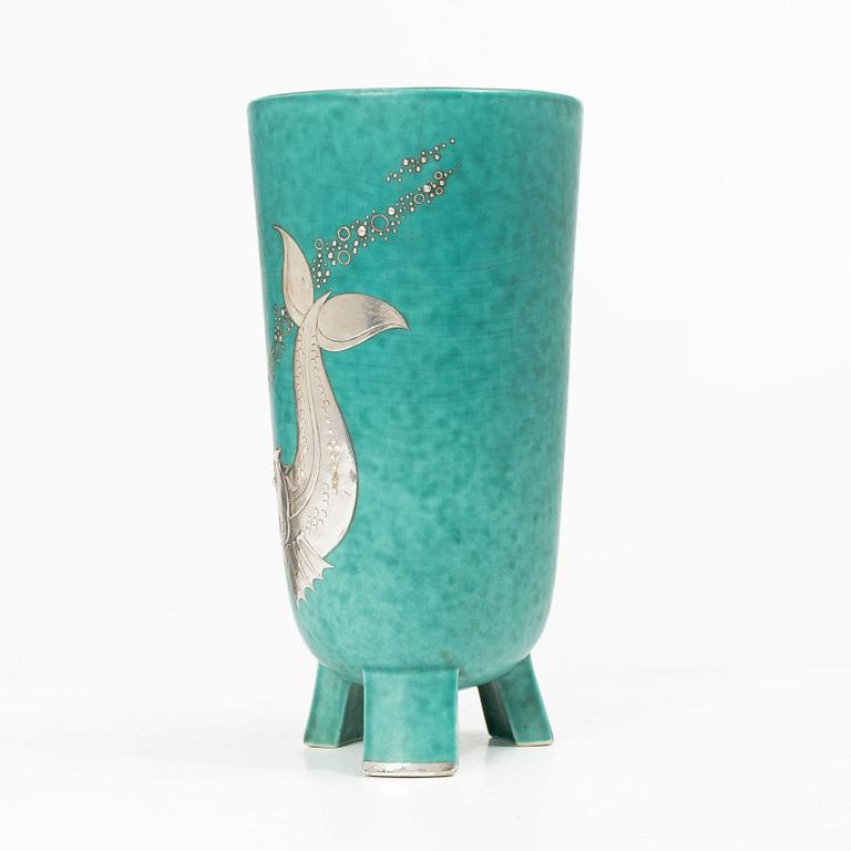 Wilhelm Kåge, Vase, “Argenta”, mid-20th century.