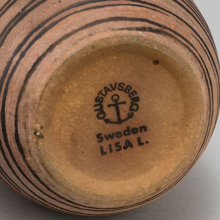 3 stoneware pieces "Granada" by Lisa Larson for Gustavsberg.