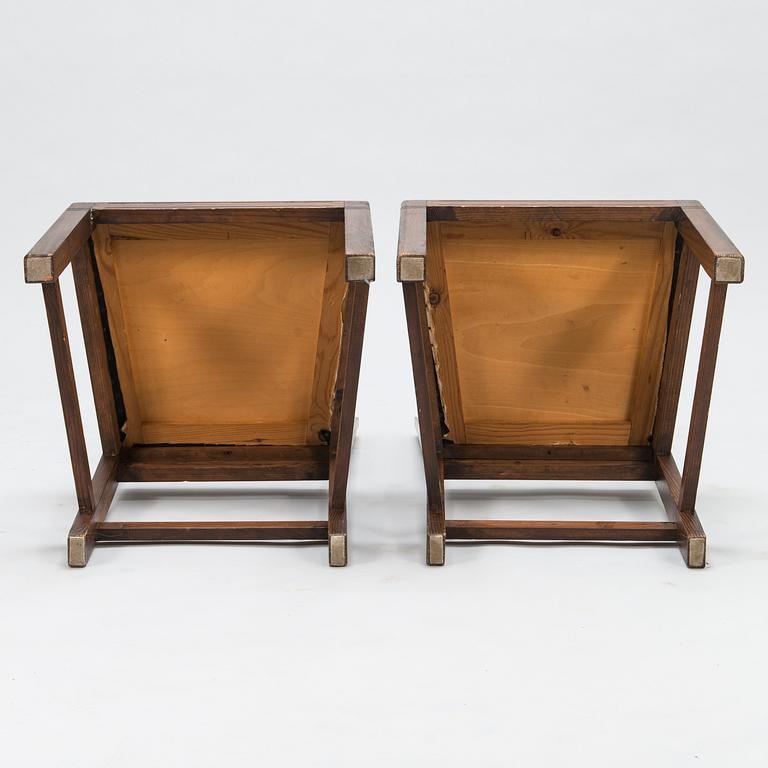 MIKKO S. NUPPONEN, a set of six 1930's 'Jukola' chairs for HMN Huonekaluliike Mikko Nupponen. Finland.