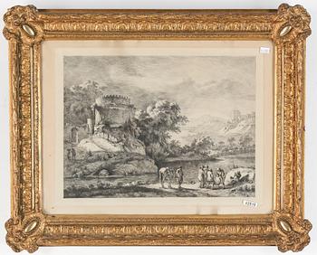 GRAVYR, omkring 1800. Ram i nyrokoko.