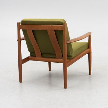 Grete Jalk, a teak easy chair model 118, by France & Son, Denmark, 1950s/60s.