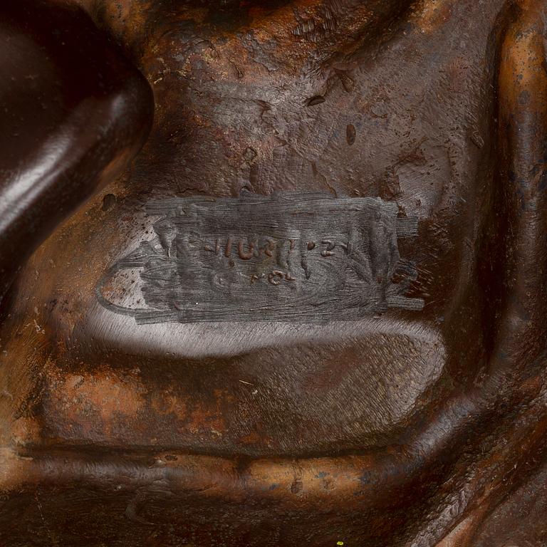 Giovanni Bologna, efter. Skulptur. Brun/röd patinerad brons, höjd 120 cm.