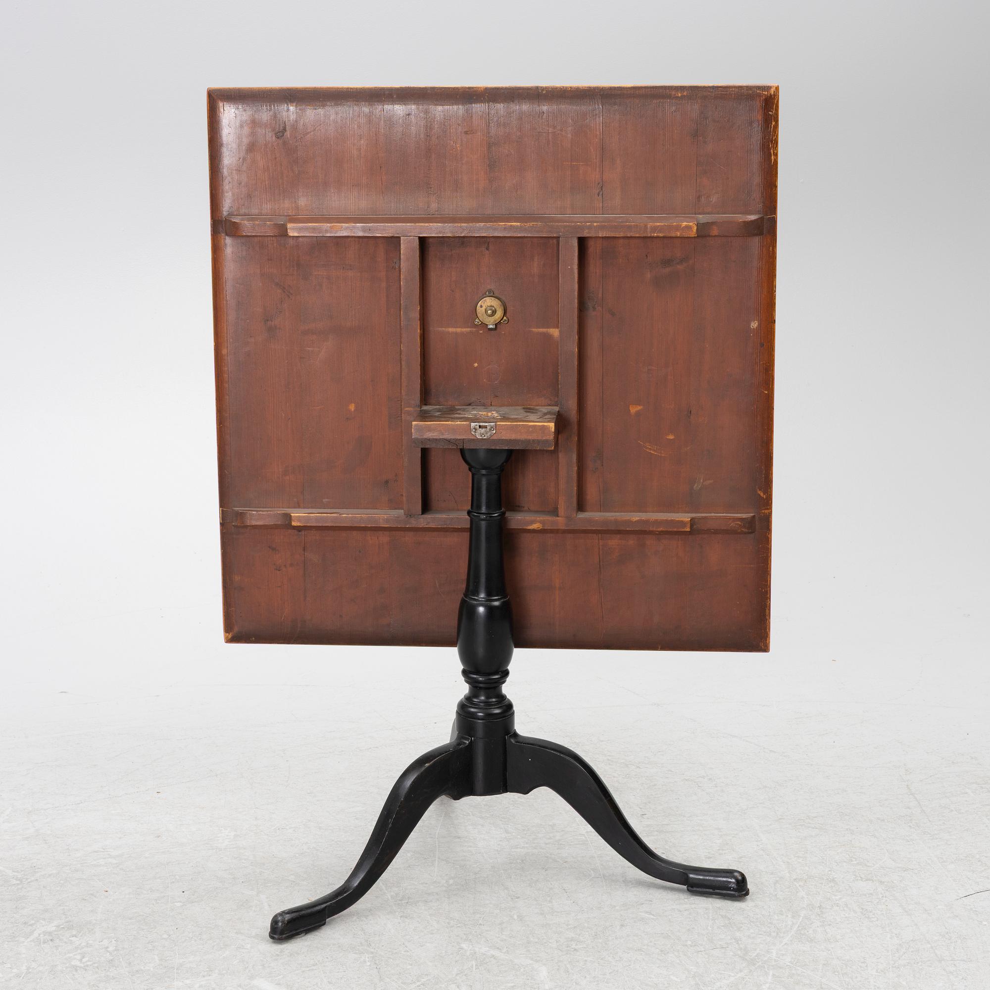 Fällbord, Mälardalen, 1800-talets första hälft.