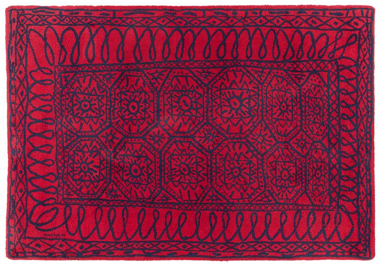 Javier Mariscal, A 'Estambul' carpet, Nanimarquina, ca 279 x 200 cm, Spain 1990's, signed Mariscal.