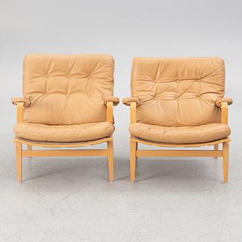 Bruno Mathsson, a pari of 'Ingrid' easy chairs, Dux.