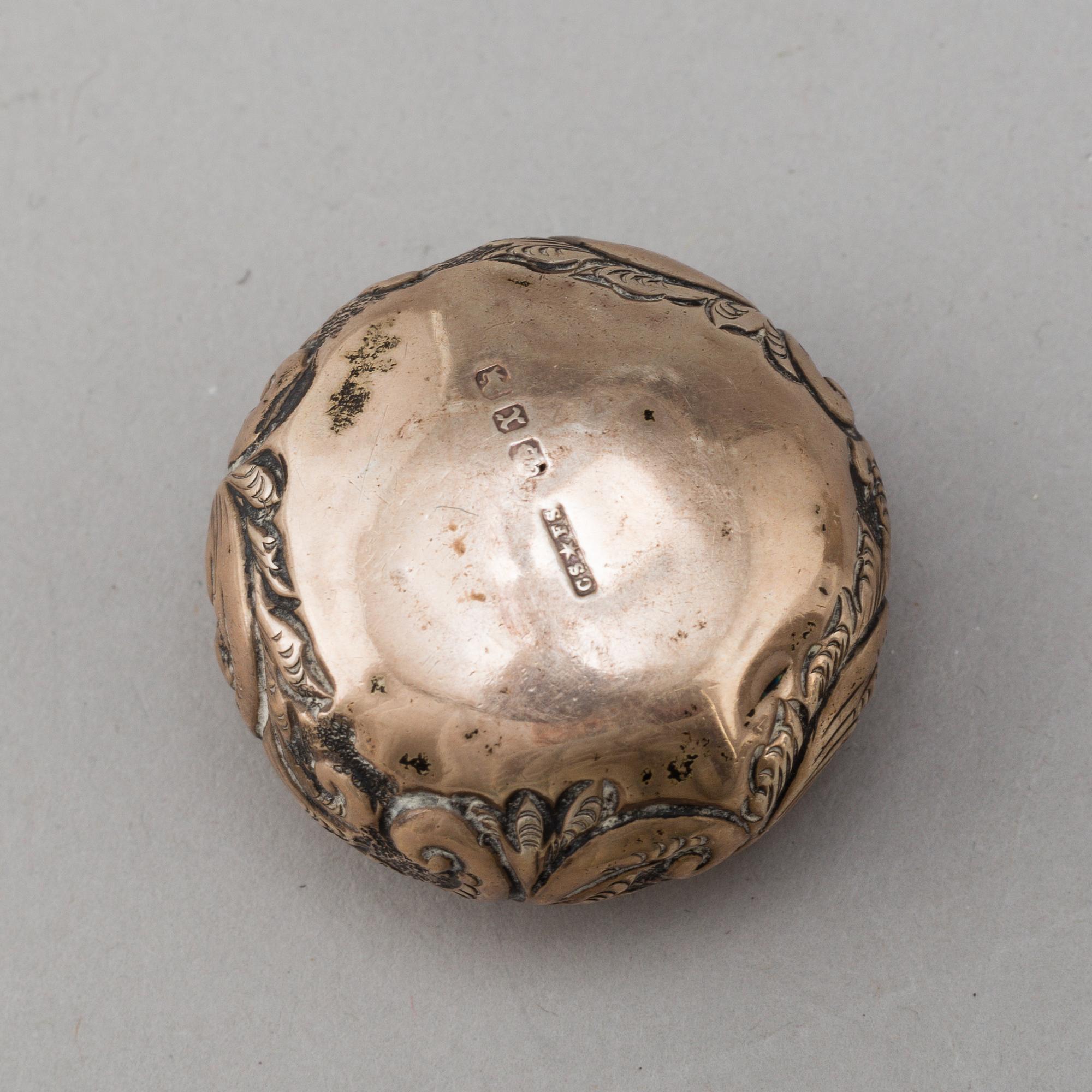 SAMLING SILVERFÖREMÅL, 5 stycken, bland annat Cornelius Saunders & Francis Shepard, Birmingham, England, 1897.