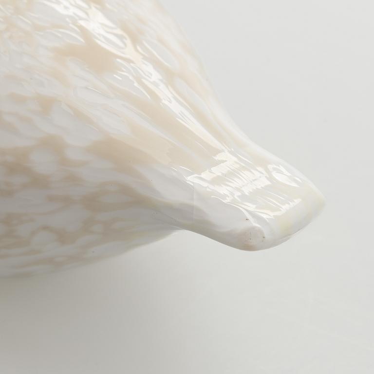 Oiva Toikka, A set of three glass birds, signed O. Toikka Iittala, Finland.