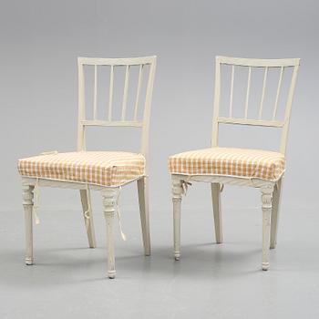 STOLAR, ett par, sengustavianska, 1800-talets början.
