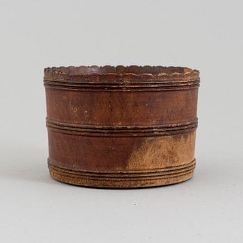 A TURNED MAHOGANY MORTAR, probably danish west-indies, mid 19th century.