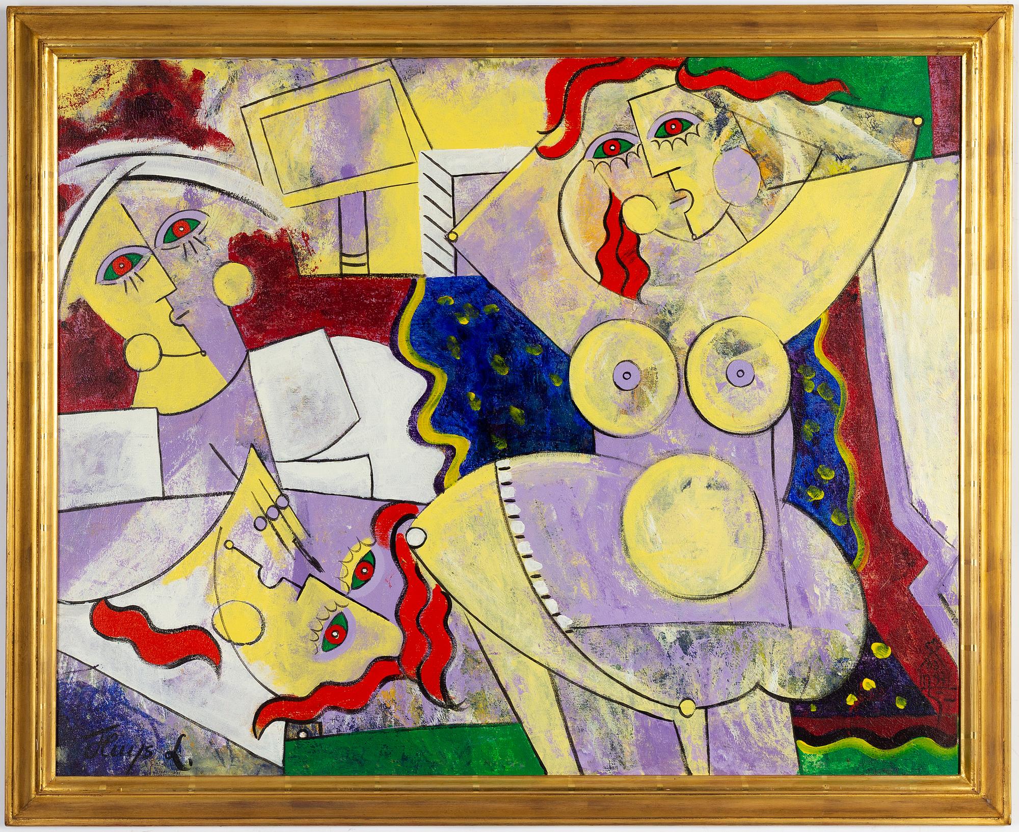 Ludo Huys, oil on canvas, signed and dated -97.