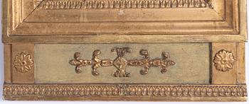 A Gustavian mirror, circa 1800.