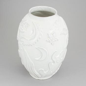 An earthenware vase designed by Anna-Lisa Thomson for Upsala-Ekeby.
