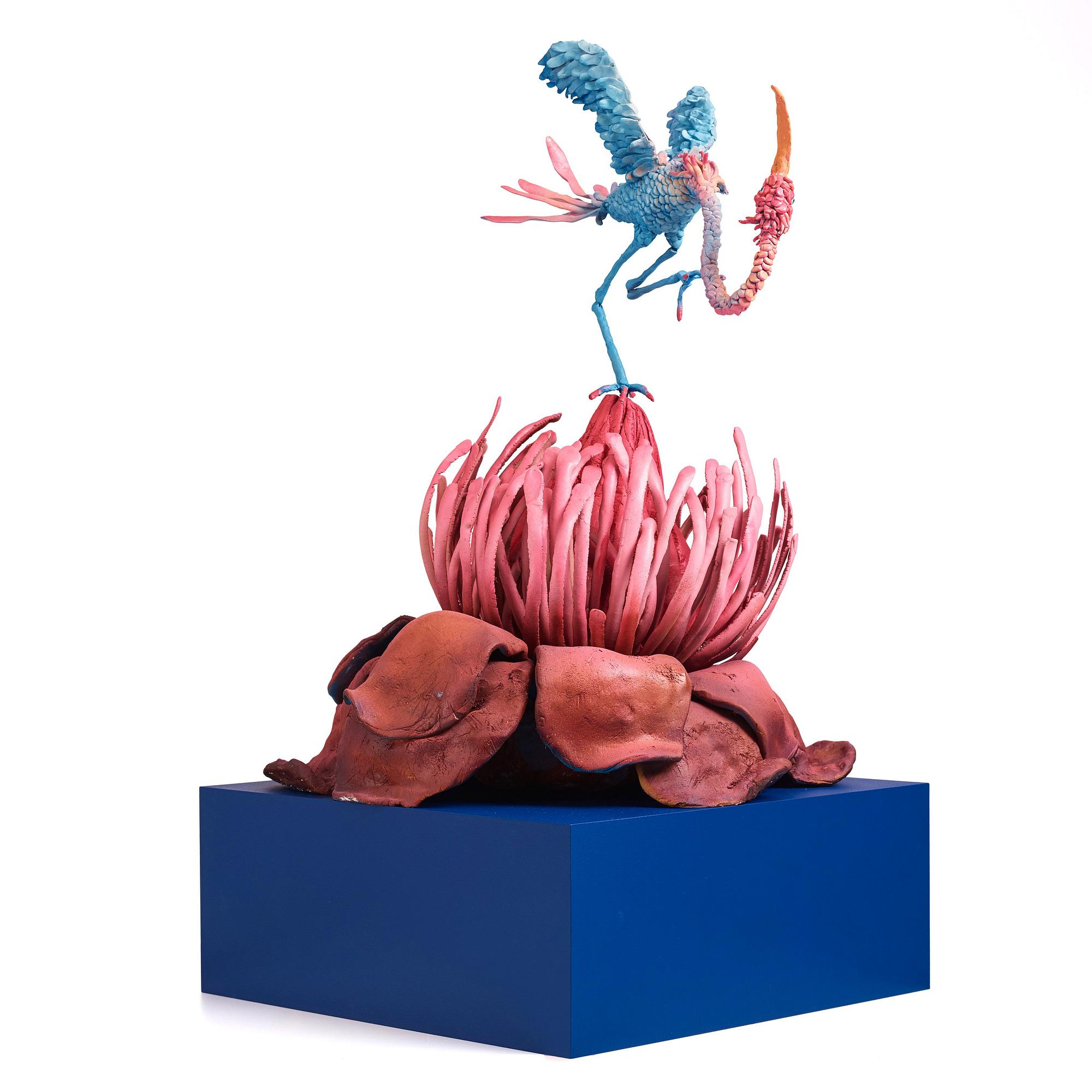 Nathalie Djurberg & Hans Berg, "One Last Trip to the Underworld (Strawberry Red and Blue)".