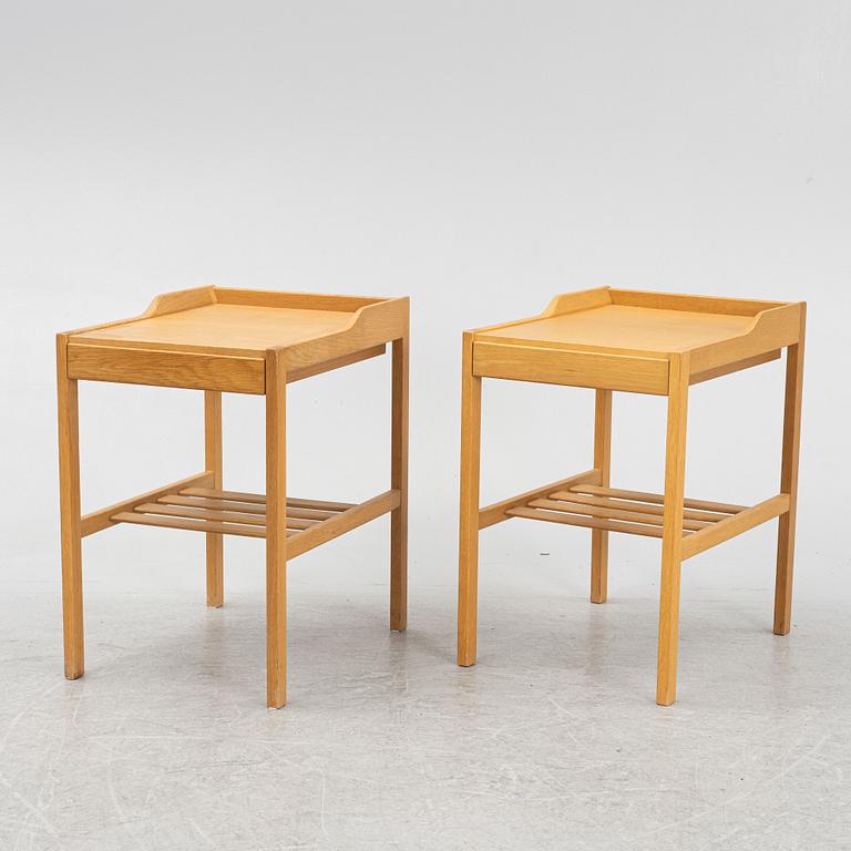 Bertil Fridhagen, a pair of bedside tables, Bodafors, 1960's.