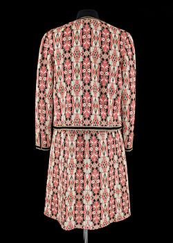 A 1970s two-piece ensemble consisting of dress and jacket by Pierre Balmain.